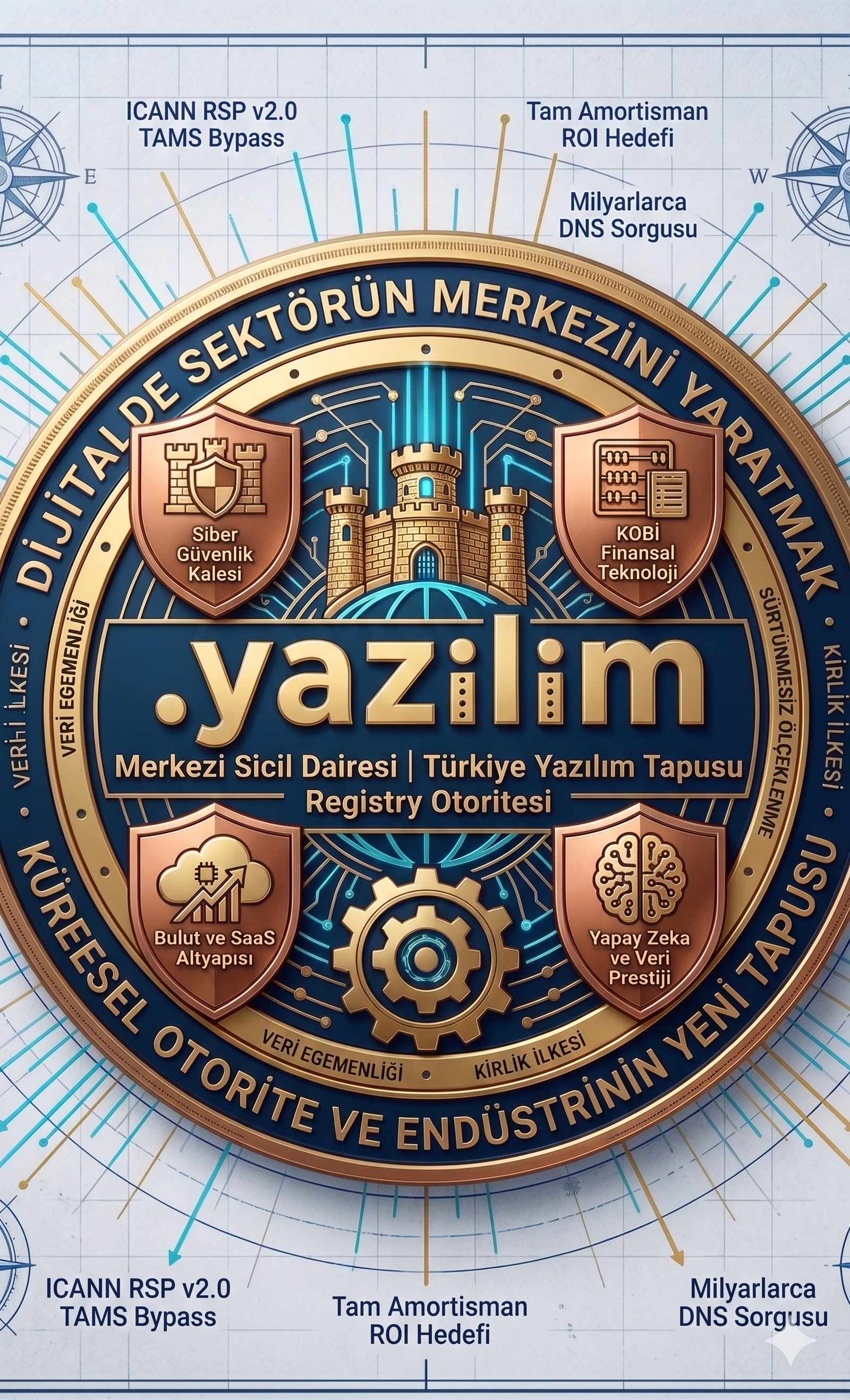 Dijitalde Sektörün Merkezini Yaratmak: .yazilim logosu