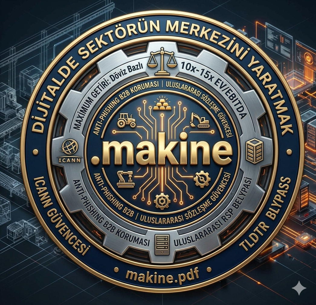 DİJİTALDE SEKTÖRÜN MERKEZİNİ YARATMAK: .makine ve endüstrinin yeni tapusu logosu